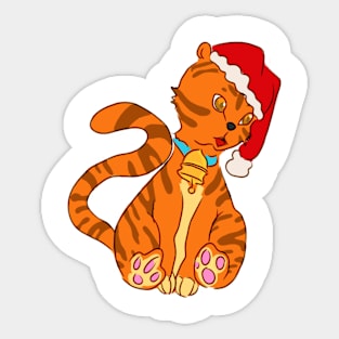 Christmas kitty Sticker